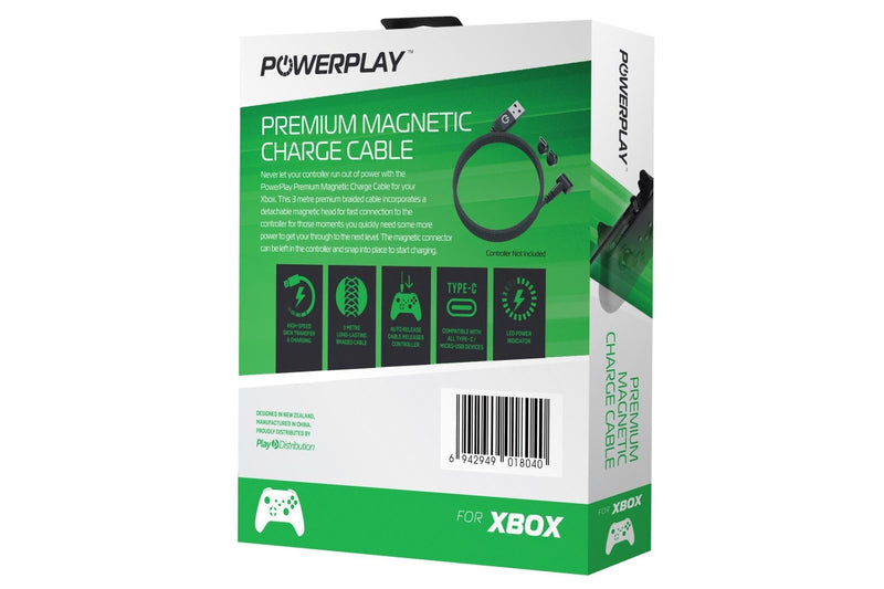 PowerPlay Xbox Premium Magnetic Charge Cable (Black)