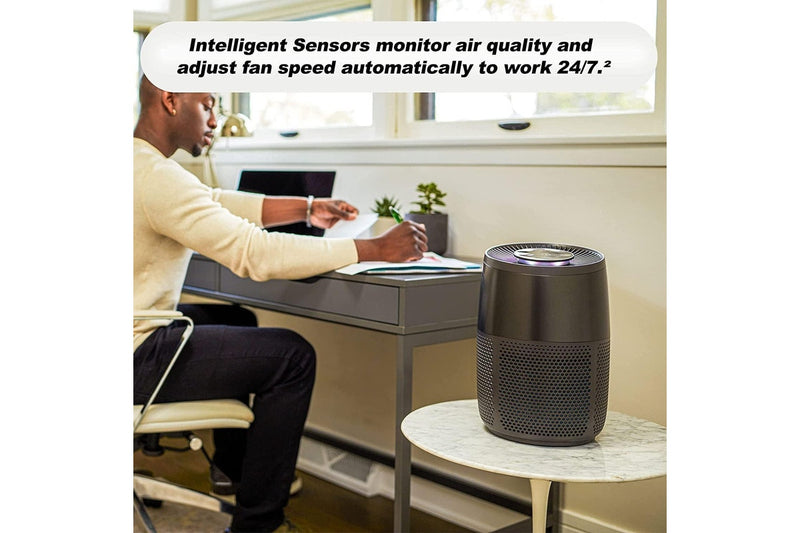 Air Purifier AP100 HEPA-13 Filter 99.9% Virus Removal Small Black