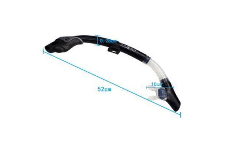 DEDEPU Scuba Diving Snorkel Swimming Underwater Breathing Air Tube Gear Snorkeling Silicone Full Dry Mouthpiece Hose