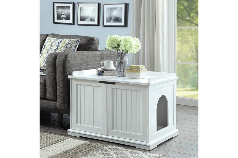 Cleo Cabinet, White Cat Litter