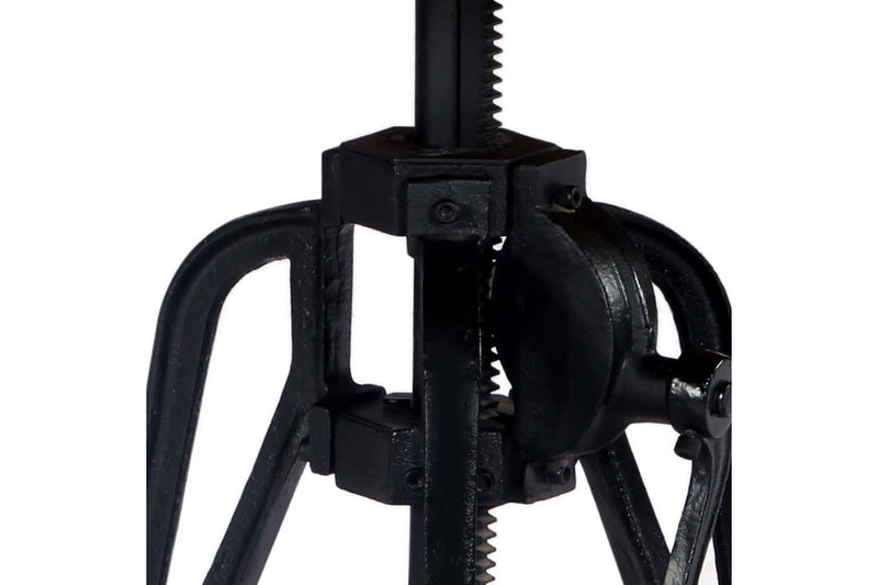 Side Table 60x(46-63) cm Solid Mango Wood and Cast Iron vidaXL