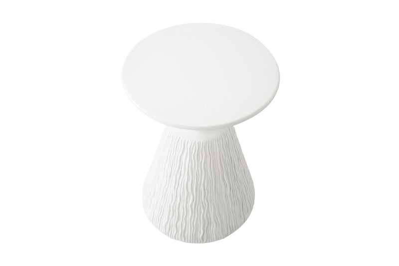 Oikiture Side Table Stone White