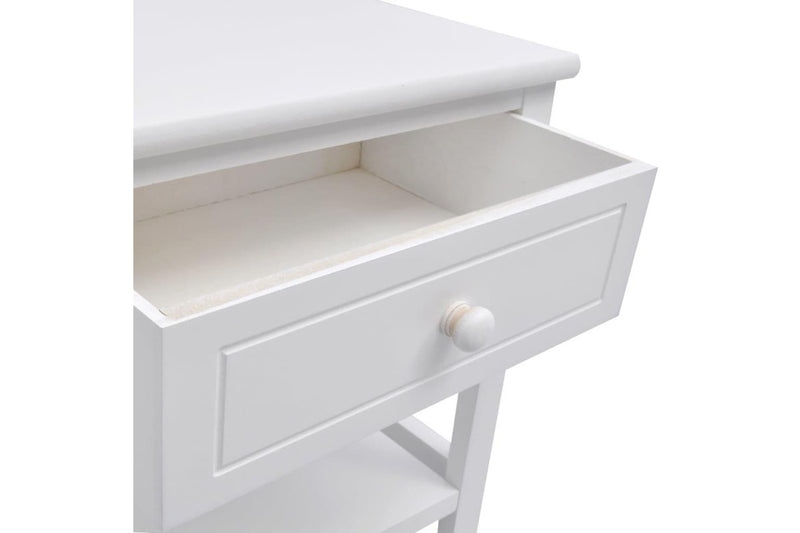 Bedside Cabinet Wood White Bedside Tables