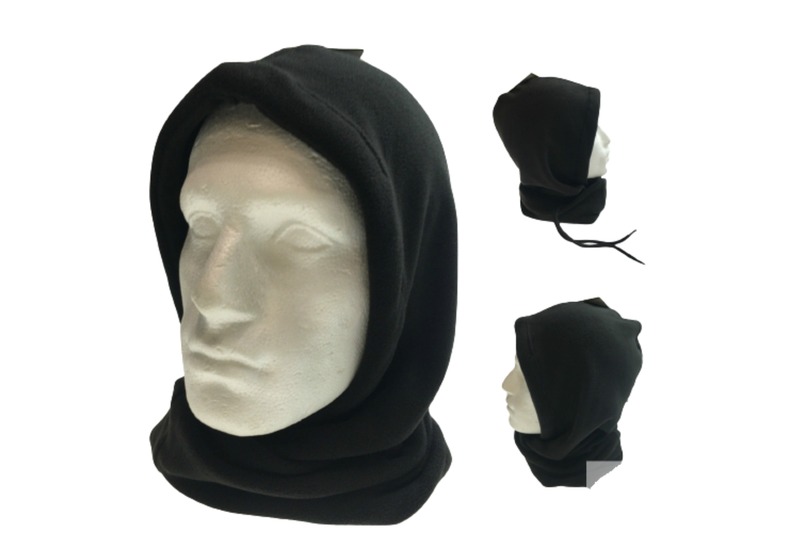 THERMAL Fleece BALACLAVA Beanie Ski Face Mask Hat Neck Motorbike Snowboard Hood - Grey