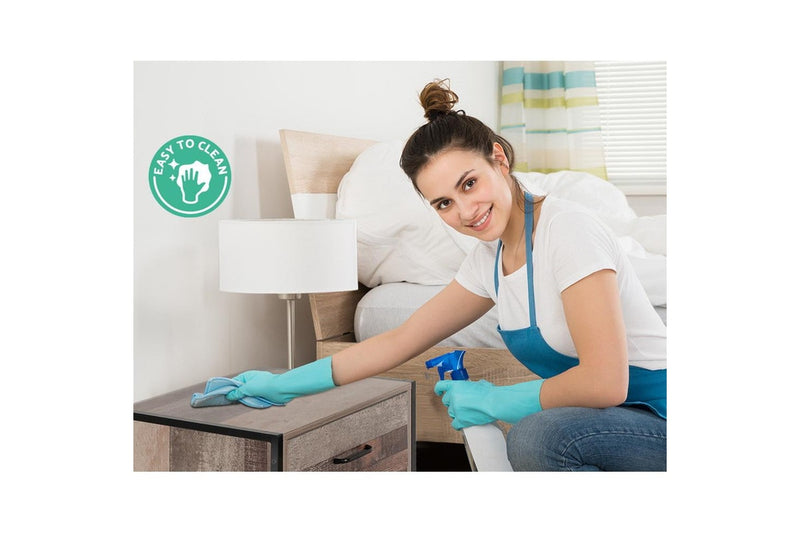 Artiss Bedside Table 2 Drawers - BARNLY