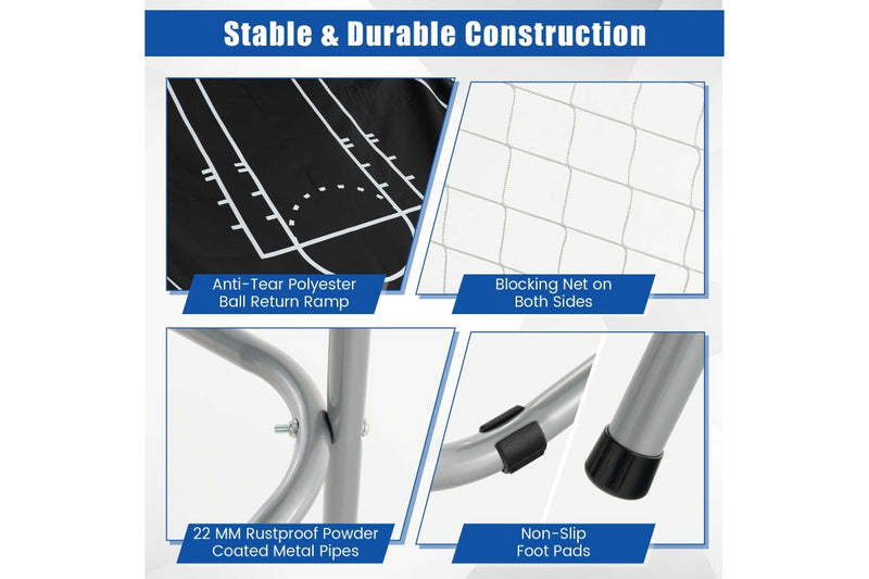 Costway Foldable Basketball Arcade Game Double Shooting Machine 4 Players w/8 Playing Modes&4 Balls