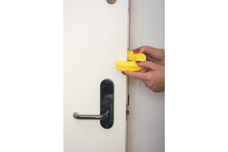 4x Dreambaby Portable Foam Baby Children Safety Slip-On Door Stopper 10cm White