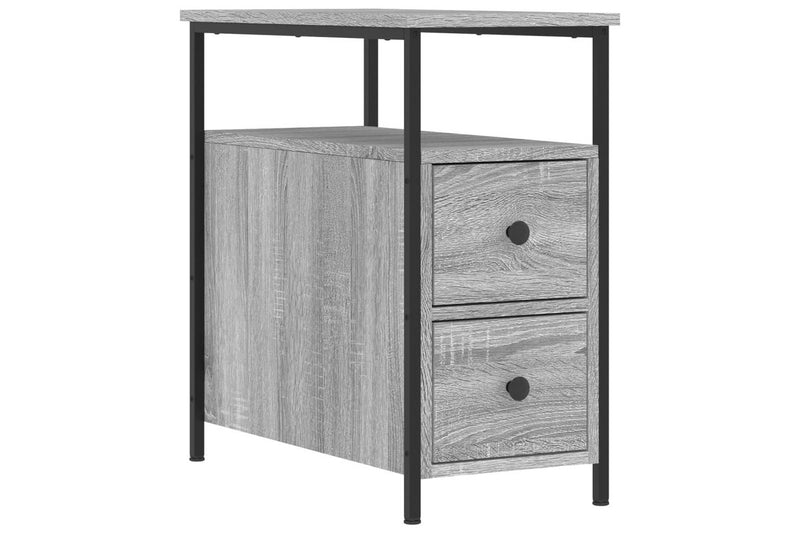 Bedside Cabinets 2 pcs Grey Sonoma 30x60x60 cm Engineered Wood vidaXL