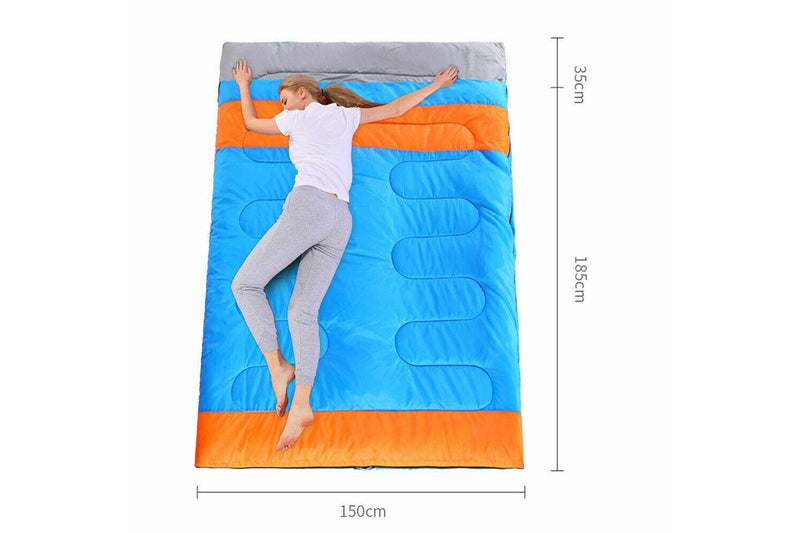 Costcom -10 degree Double Outdoor Camping Sleeping Bag Hiking Thermal Winter 220x150cm