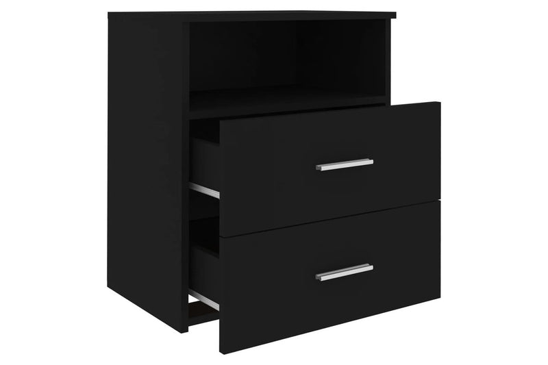 Bed Cabinet Black 50X32x60 Cm Bedside Tables