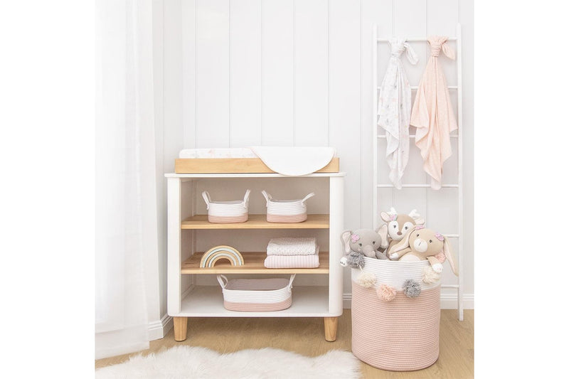 Living Textiles Baby Newborn Nursery Cotton Change Pad Cover & Liner Ava Birds