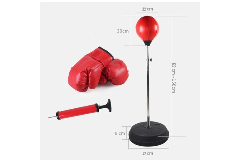 Freestanding Adjustable Height Boxing Punching Ball Set