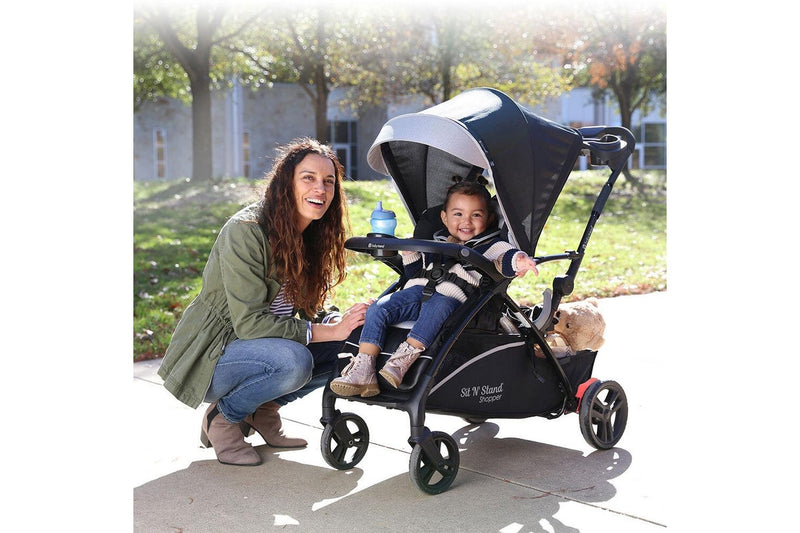 Baby Trend Sit N Stand Shopper Stroller Pram w Canopy Kids Baby Toddler Moondust