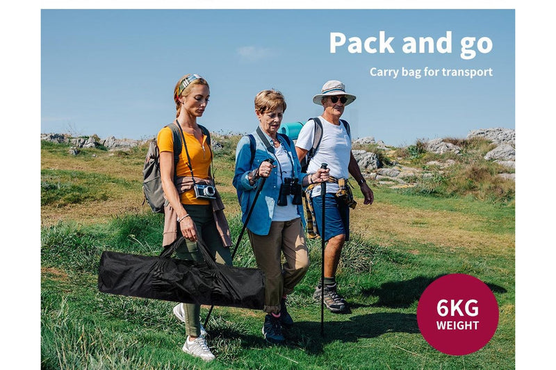 Levede Folding Camping Table Brown