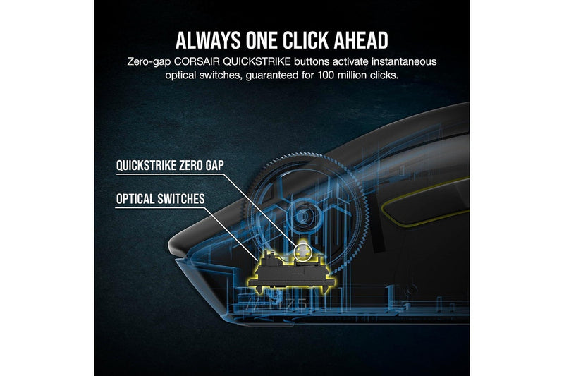 Corsair M75 Wireless RGB Lightweight Gaming Mouse (Black)