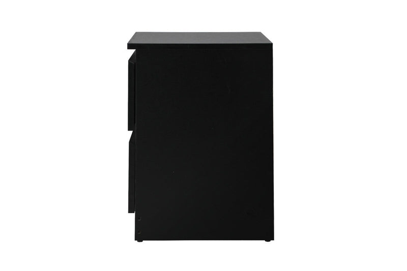 Oikiture Bedside Table Black