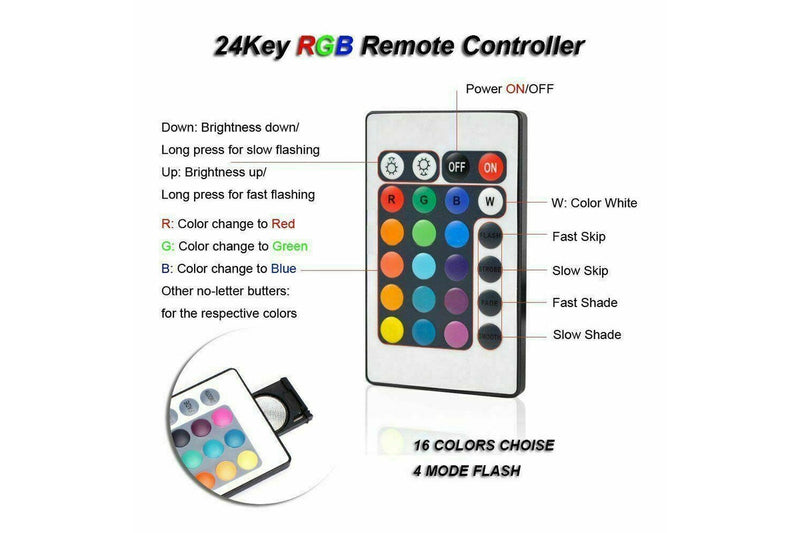 Ozstock 52cm LED Aquarium Lights Submersible Air Bubble RGB Light for Fish Tank Underwater AU