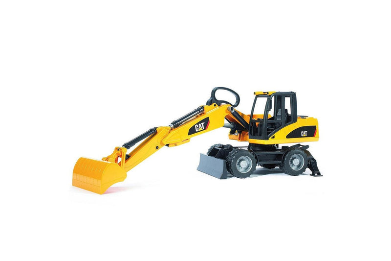 Bruder 1:16 Caterpillar 44cm Wheeled Excavator Toy Loader 4y+ Kids Toy Yellow