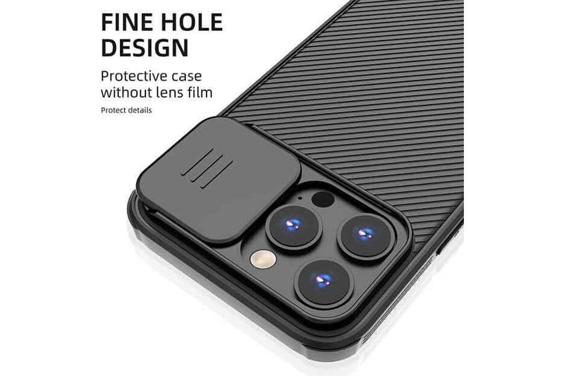Nillkin For Apple iPhone 15 Pro Case [Support Magsafe Charger] CamShield With Camera Protection Case Slim Magnetic Shockproof Heavy Duty Cover (Black)