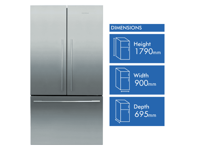 Fisher & Paykel 569L French Door Refrigerator