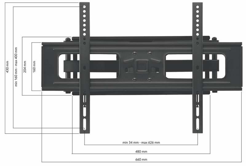 One For All 32-90" Turn120 60kg TV Bracket