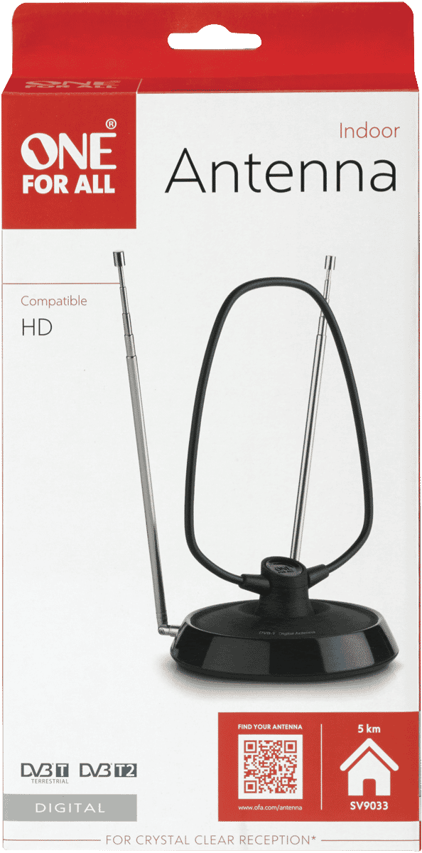 One For All HD Indoor Antenna - Non-Amplified