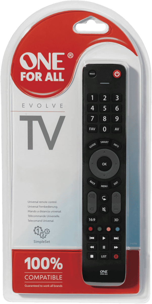 One For All Evolve TV Remote Control