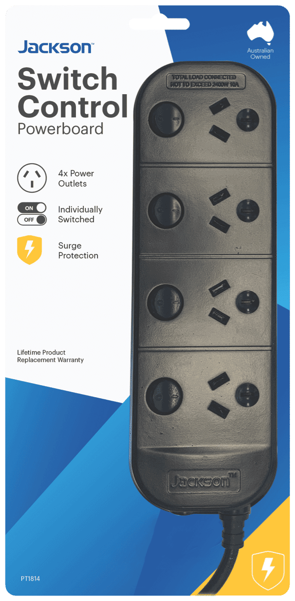 Jackson 4 Way Individual Switch Powerboard