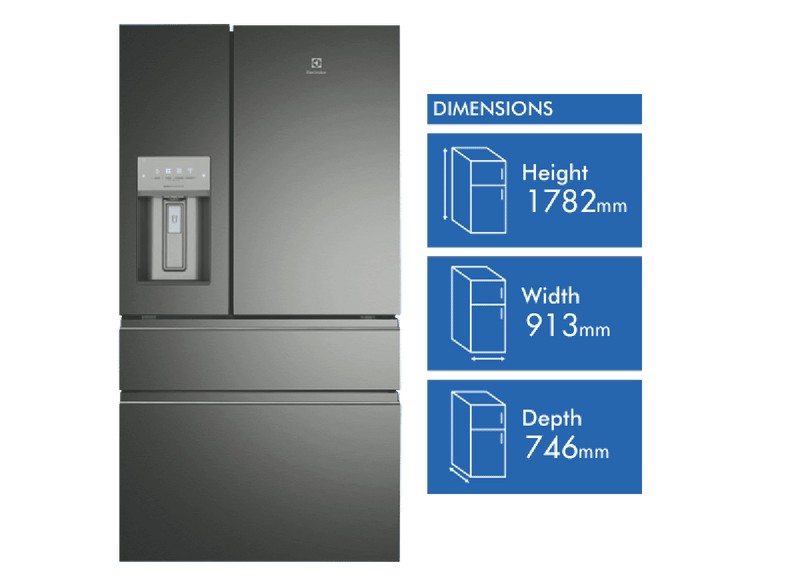 Electrolux 609L French Door Refrigerator