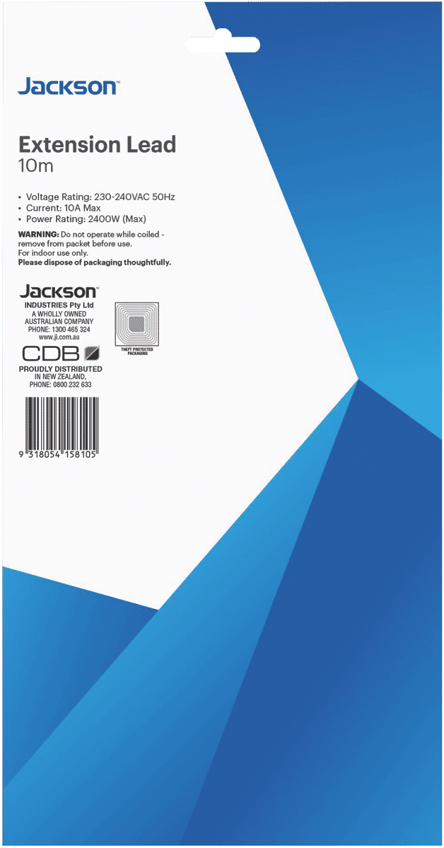 Jackson 10m Extension Power Lead
