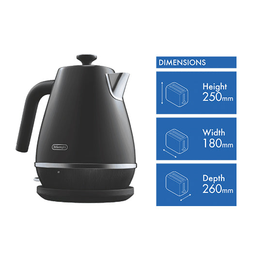 DeLonghi Distinta Moments Kettle - Black