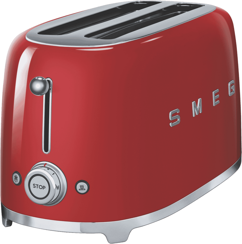 Smeg 50's Style Longslot 4 Slice Toaster Red