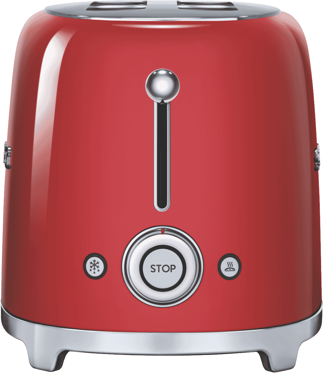 Smeg 50's Style Longslot 4 Slice Toaster Red