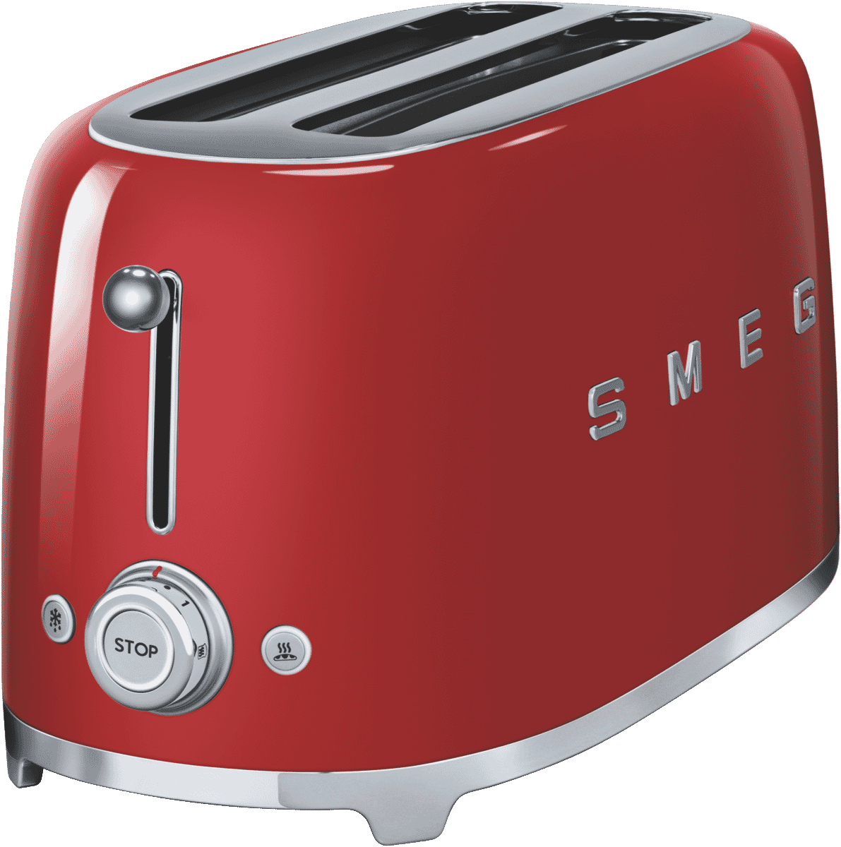 Smeg 50's Style Longslot 4 Slice Toaster Red