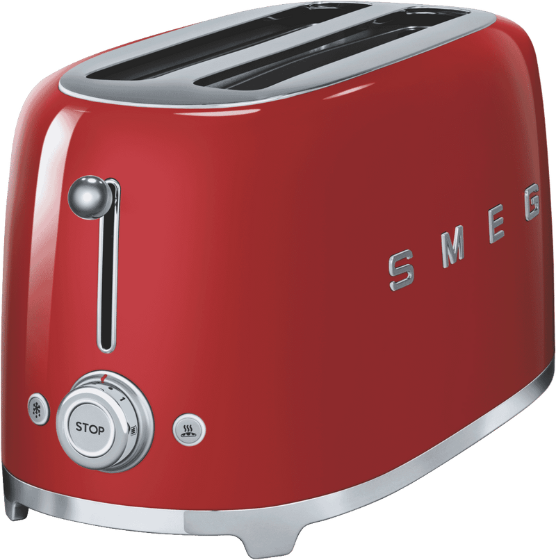 Smeg 50's Style Longslot 4 Slice Toaster Red