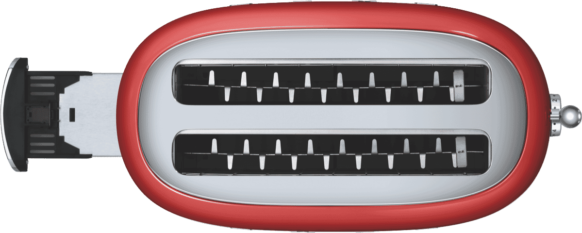 Smeg 50's Style Longslot 4 Slice Toaster Red