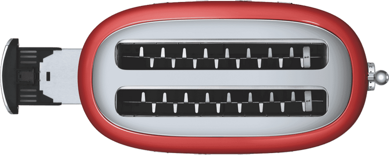 Smeg 50's Style Longslot 4 Slice Toaster Red