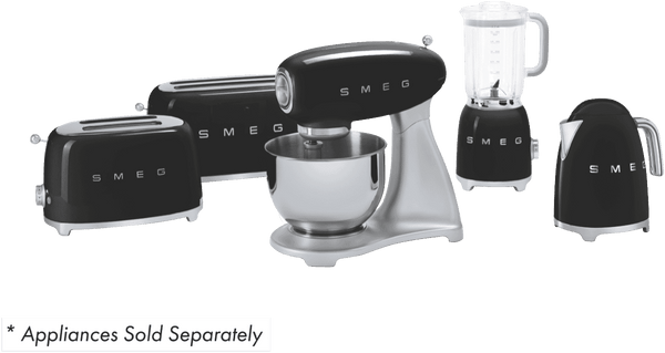 Smeg 50's Style Longslot 4 Slice Toaster Black