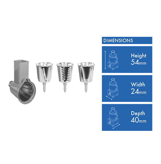 Smeg SLICER AND GRATER CYLINDER TO SUIT SMF01