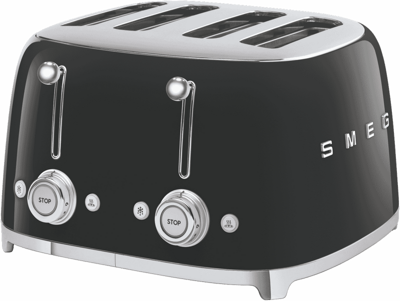 Smeg TOASTER 50's STYLE 4 SLOT BLACK