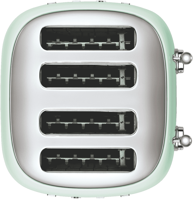 Smeg TOASTER 50's STYLE 4 SLOT PASTEL GREEN