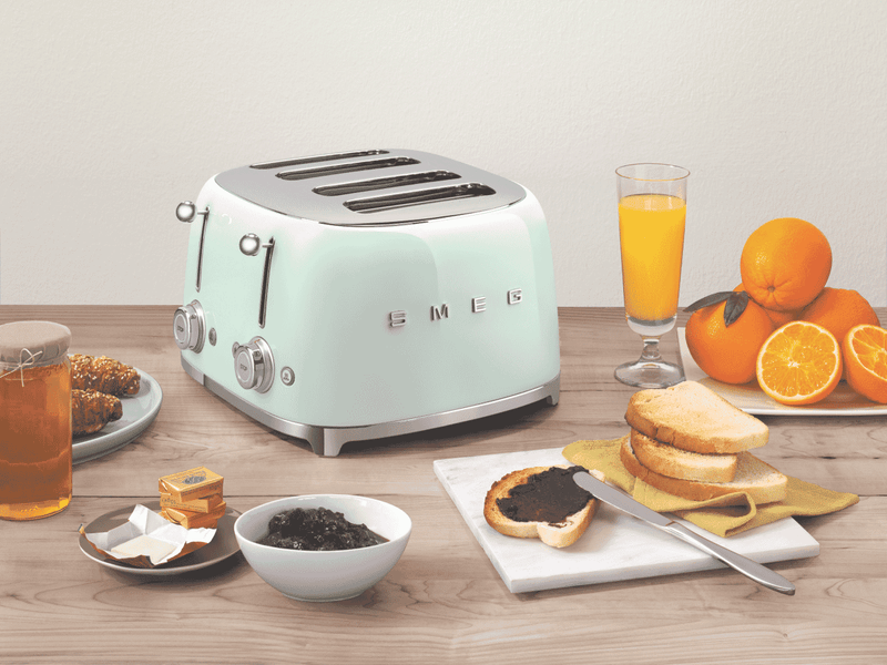 Smeg TOASTER 50's STYLE 4 SLOT PASTEL GREEN