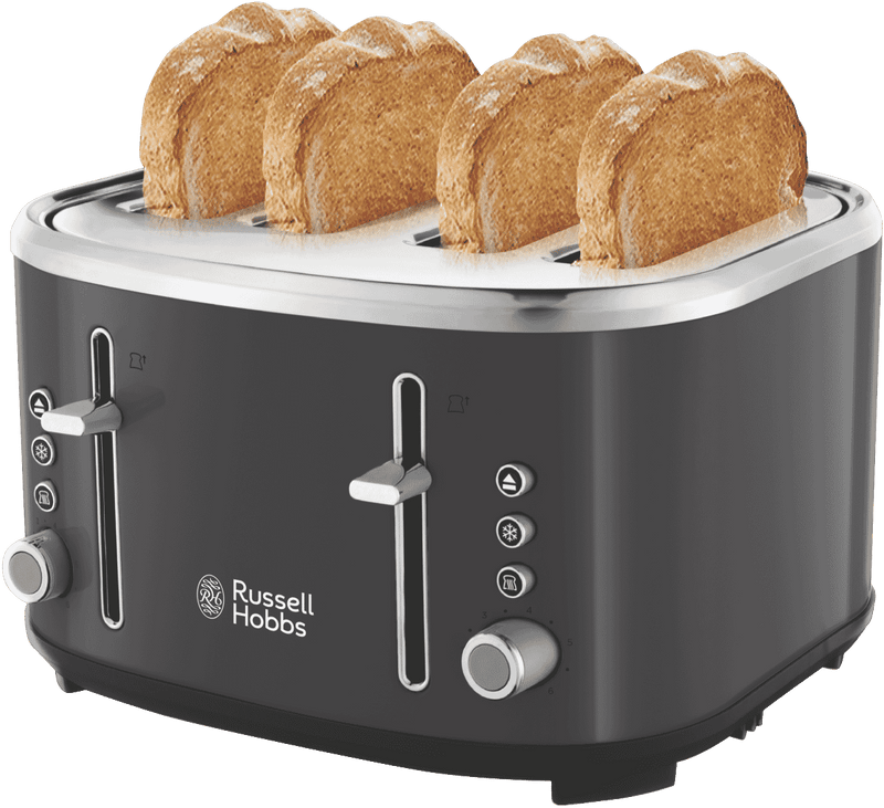 Russell Hobbs Legacy 4 Slice Toaster - Charcoal