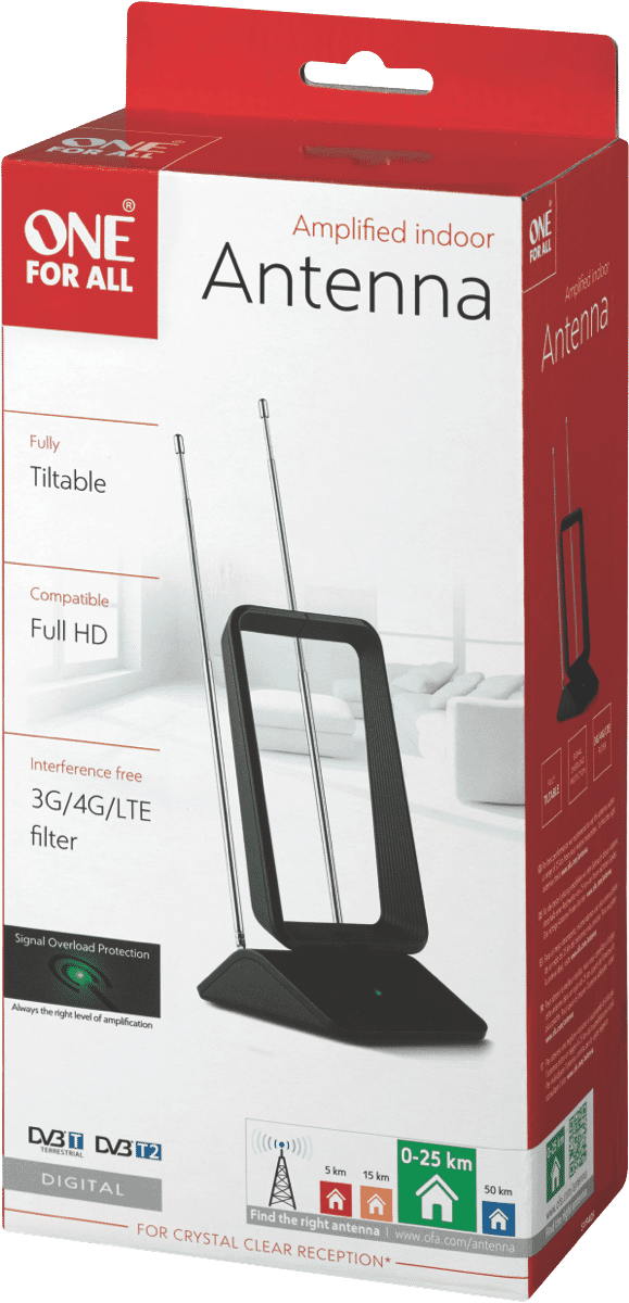 One For All Amplified Indoor Antenna