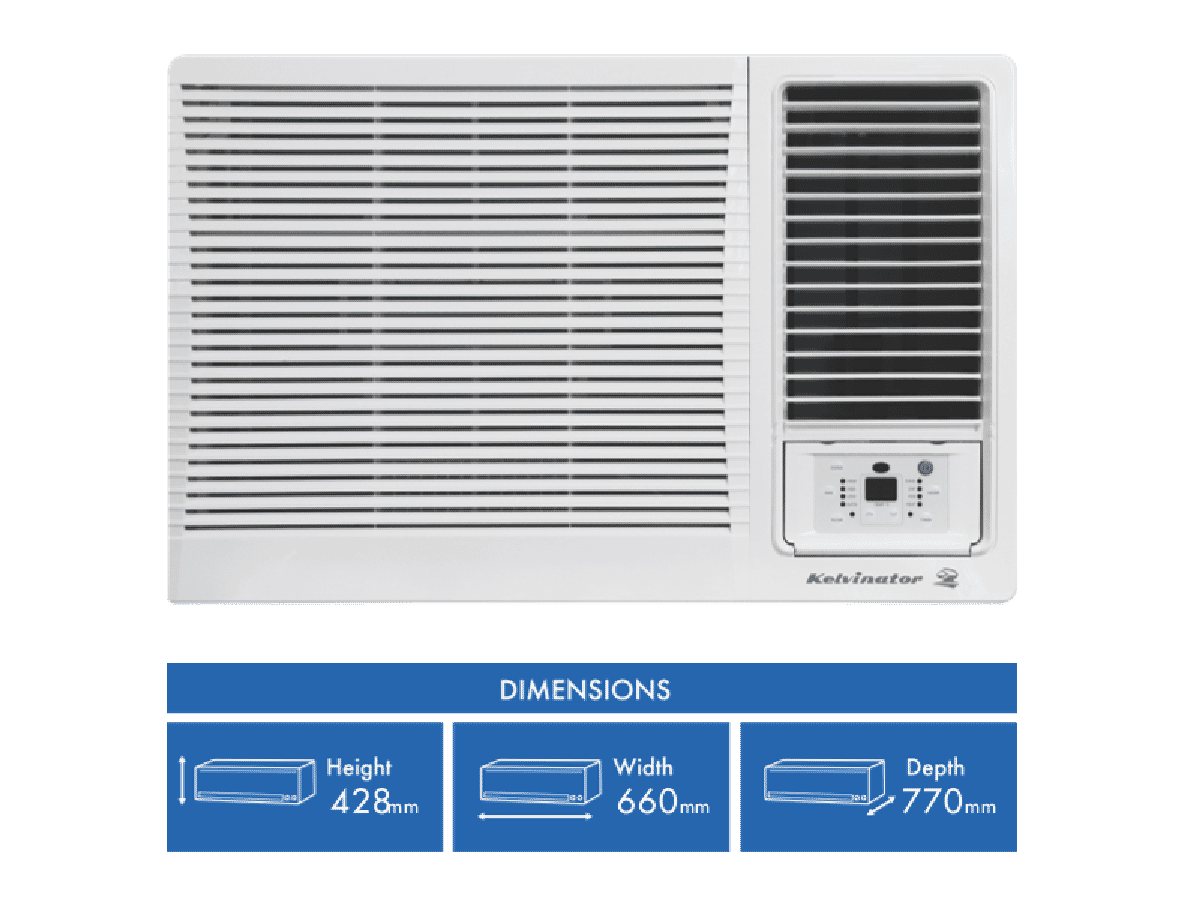 Kelvinator C5.2kW H4.8kW Reverse Cycle Box Air Conditioner