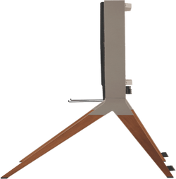 One For All Falcon TV stand - Walnut/Gunmetal