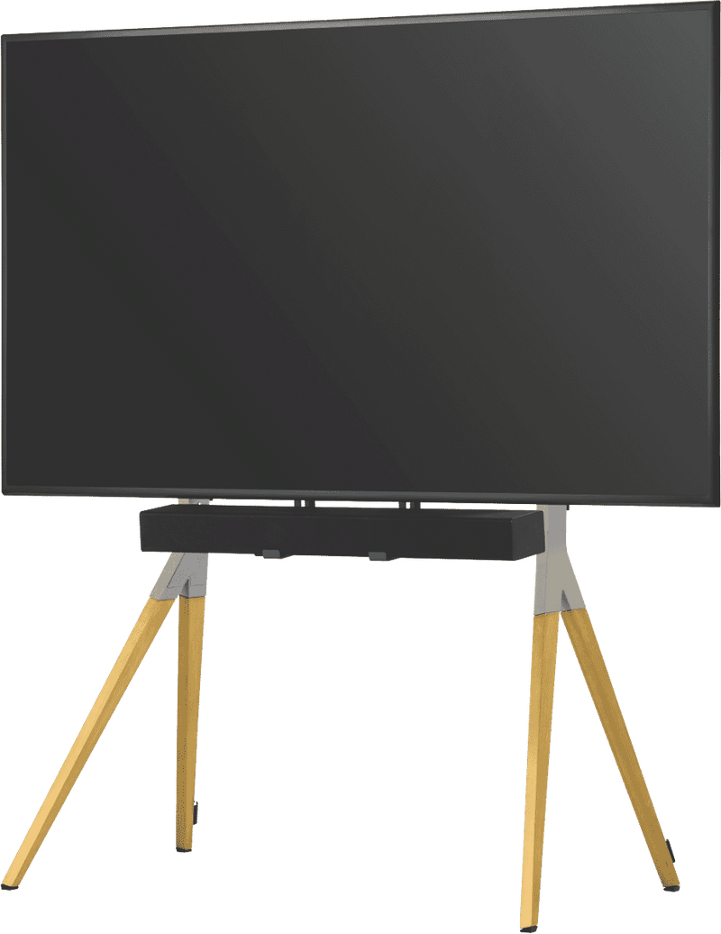 One For All Falcon TV stand - Oak/Silver