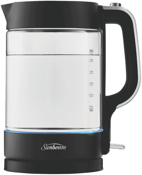 Sunbeam Glass Kettle Dark Canyon Black