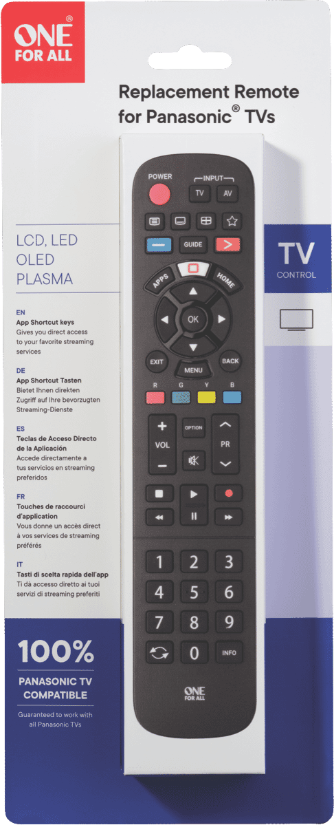 One For All Panasonic Replacement Remote