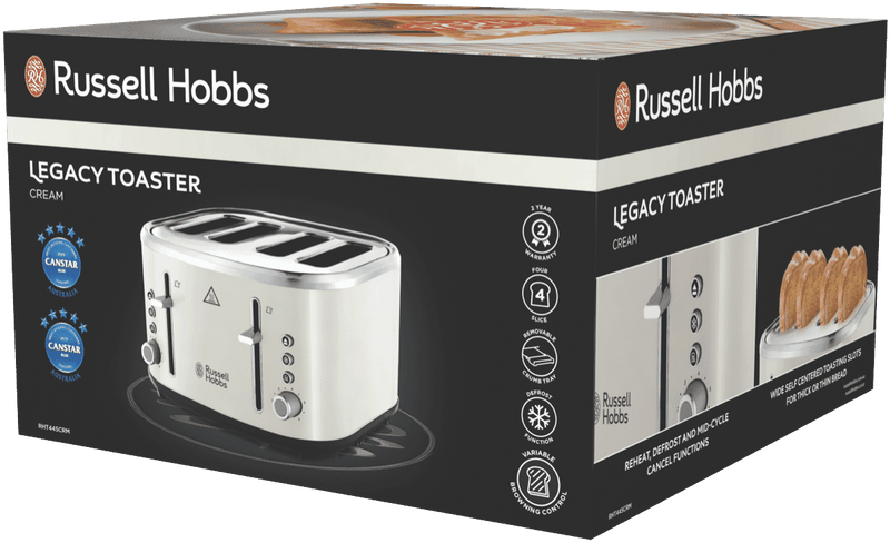 Russell Hobbs Legacy 4 Slice Toaster Cream